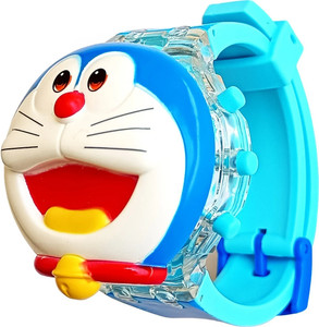 Brishti Cat Character Multicolored Glowing Light and Music Digital Kid's Wrist Watch Digital Watch  - For Boys & Girls