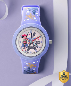 Zoop byTitan NP26006PP02W Zoop Travel White Dial Purple Plastic Strap Analog Watch - For Boys & Girls