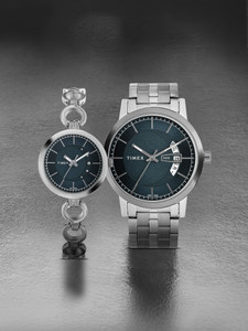 TIMEX Round 39mm Blue Dial Analog Watch - For Men & Women