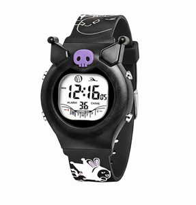 Time Up Printed Cartoon Unique Shape,Printed Strap,Night Light, Water Resistant (5-12 Years) Kids Digital Watch - For Boys & Girls