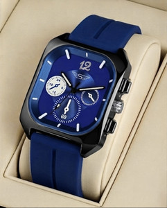 Shivark SL-122 Silicone Strap multifunctional new square design Analog Watch  - For Men