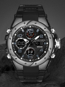 LOIS CARON LCDA8004 Elegant Series Square Quartz For /Boys Wrist Analog-Digital Watch - For Men