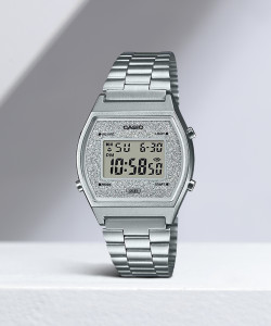 CASIO B640WDG-7DF Vintage Silver Dial Silver Stainless Steel Band Digital Watch  - For Men & Women