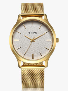 Titan Titan Karishma Radiance-2.0 Titan Karishma White Dial Gold Stainless Steel Strap Analog Watch  - For Men