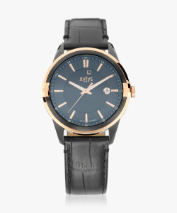 XYLYS Xylys SwiStainless Steel With Date Blue Dial Black