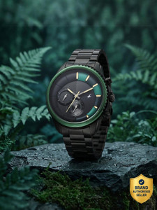 Fastrack Wild Wild Chameleons Back Inspired Bezel With Black and Green Black Strap Analog Watch  - For Men