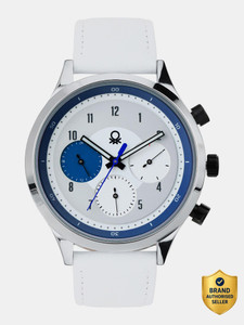 United Colors of Benetton Men's White and Blue Dial Watch - Image 6