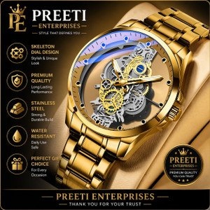 PREETIENTERISES Men's Skeleton Analog Watch - Image 5