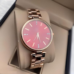 CRESTLONE Bright Color Round Dial Attractive Rose Gold Metal Chain Bright Color Round Dial Attractive Rose Gold Metal Chain Analog Watch - For Girls