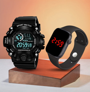 HALA Sport Watch Ultra Watch with LED square & Water Resist Feature Digital Watch  - For Men