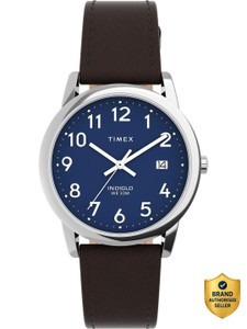 TIMEX Easy Reader Round 35mm Blue Dial Analog Watch  - For Men