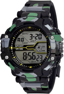 Uneque trend LATEST BLACK&GREEN DIGITAL SPORTS WATCH FOR MEN Digital Watch  - For Men