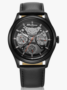 Titan Titan Octane Multifunction Black Dial Black LeatherStrap Analog Watch  - For Men