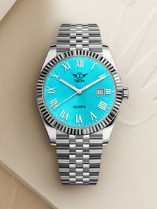 TWIXY TYW-20 Silver-Turkish Blue Watch - Image 6