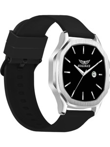 ANALOGUE Glass | Smart Clip | Day & Date Hexa Series | Working Date Display | Smart Watch Strap | 3D Glass | Soft Silicon Analog Watch - For Men