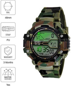 Trex ch-012_1 Army Style LED Light Digital Green Camouflage Watch Digital Watch  - For Boys & Girls