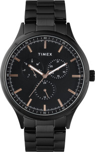 TIMEX Multi Function Black Dial Analog Watch  - For Men