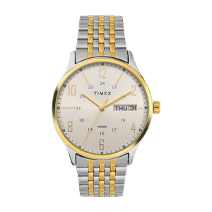 TIMEX Round 39mm Silver Dial Analog Watch - For Men