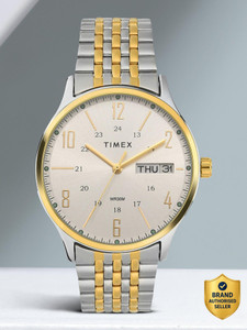 TIMEX Round 39mm Silver Dial Analog Watch  - For Men