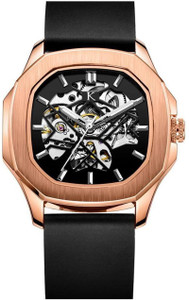 KREDO OTUS Rose Gold Automatic Skeleton Self-Winding Wrist Watch for Men-KW043 Analog Watch  - For Men