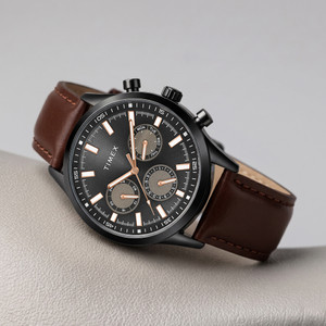TIMEX TWHG03SMU19 Multi Function Black Dial Analog Watch - For Men