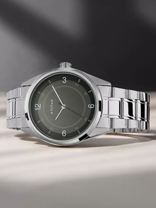 Titan NP1729SM03 Titan Workwear Dark Grey & Anthracite Dial Silver MetalStrap Analog Watch - For Men