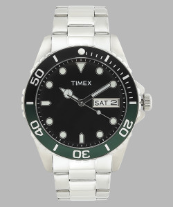 TIMEX Black Dial with Day-Date Function Analog Watch For Men