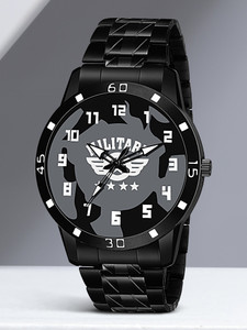 PIRASO 42-MLTRY-BLACK-CK Analog Watch  - For Men