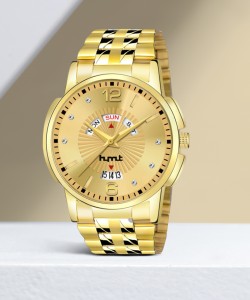 HYMT HMTY-7008 ORIGINAL GOLD PLATED DAY & DATE FUNCTIONING FOR BOYS Analog Watch  - For Men