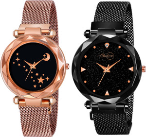 Shunya 425-429 21st century Magnet Chain Belt Analog Watch  - For Girls