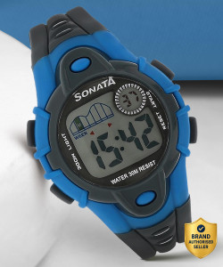 SONATA SF Digital Black Plastic Strap Unisex Digital Watch  - For Men & Women