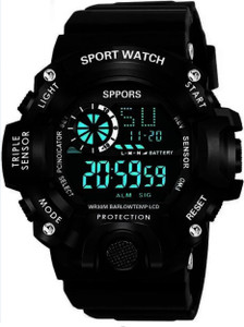 BMCOLLECTION Black Sport New MultiFunctional Digital Watch - New Design Watch For Boys With Alarm Date&Time Stopwatch Timer घड़ी - लड़कों के लिए