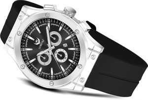 LORENZ MK-4087R Date Dial Analog Watch with Blue Magnetic Lock Strap Analog Watch  - For Men