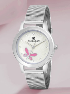 TIMEWEAR 288SDTL TIMEWEAR Silver Pink Dial Stainless Steel Strap Analog Watch  - For Women