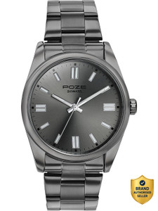 Sonata Poze 6 Graphite Groove Quartz Gun Dial Men's Watch - Image 6