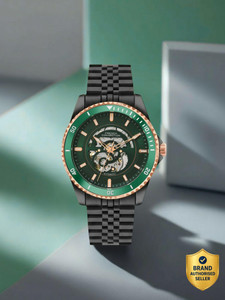 French Connection Aether Drive Green Automatic Watch - Image 6