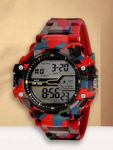 HALA ARMY Military Watch Multi-Function Stylish Sports Silicon Strap & Attractive Look Digital Watch - For Boys