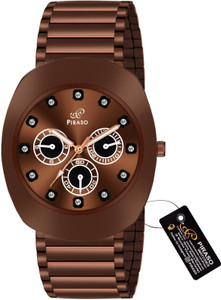 PIRASO RA-DO 2026 BROWN PIRASO PREMIUM BROWN DIAL & BROWN CHAIN ANALOG WATCH FOR MEN Analog Watch  - For Men
