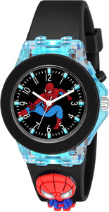 Scarter Spiderman 3D Character Multi-color Light For 3 To 13 Years Old Kids Analog Watch - For Boys
