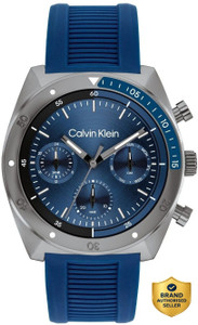 Calvin Klein Ck Flex Calvin Klein Ck Flex Qtz Multifunction Blue Tonneau Dial Men's Watch / Analog Watch - For Men