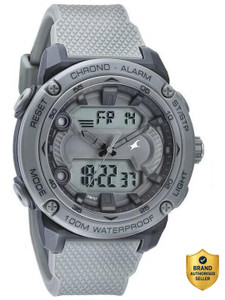 Fastrack Streetwear Fastrack Streetwear Analog Digital Grey Dial Grey PlasticStrap Watch Analog-Digital Watch - For Men