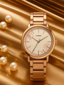 TIMEX Rose Gold Dial Analog Watch - For Women