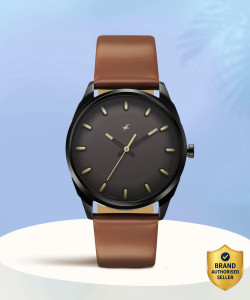 Fastrack Fastrack After dark 2.0 Fastrack After Dark Grey Dial Brown LeatherStrap Analog Watch  - For Men