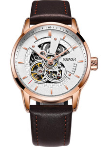 OVERFLY OUBAOER Mens Watch Automatic Mechanical Skeleton Dial Luxury Wrist Watch Analog Watch - For Men