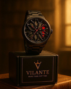 Vilante Rotating Dial | MEN WATCH VILANTE | Spinning Wheel | Roatating | Gyro | Red Digital Watch  - For Men