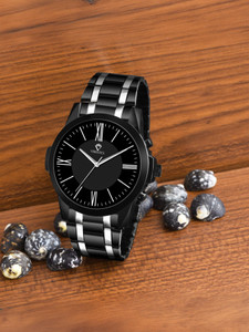 Versatile Men's Two-Tone Analog Chain Watch - Image 1