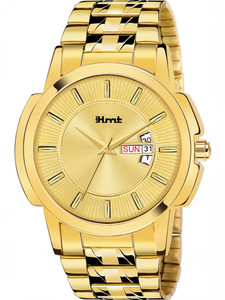 HMT HM-342-GOLD Day & Date Gold Plated (IGP) Analog Watch  - For Men