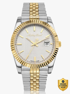 Mathey-Tissot H810BI Swiss Made Mathy III Quartz Ronda 515 H3 Movement White Dial Analog Watch - For Men