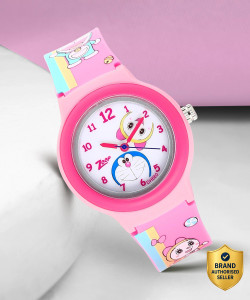 Zoop byTitan NL26013PP03W Zoop Doraemon White Dial Pink Polyurethane Strap Analog Watch  - For Boys & Girls