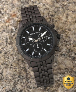 Joker & Witch AIRE All Black PU Strap Watch - Men - Image 6
